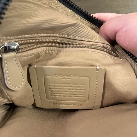 •new• Coach Sullivan Pack in gunmetal chalk multi Signature Canvas - Picture 8 of 9